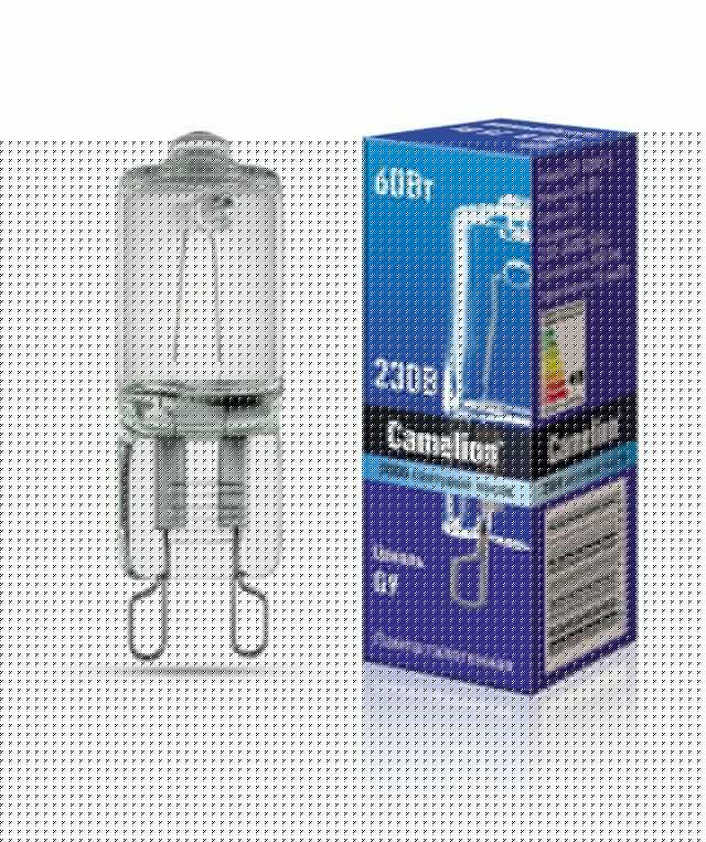Лампа галогенная 60Вт капсула G9 3000К 240В прозр. Camelion 5555