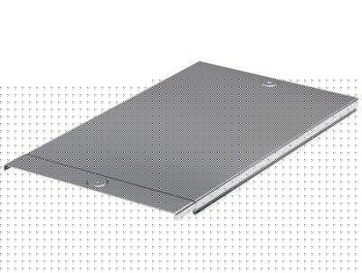 Крышка для лотка осн.50 L2000 сталь 0.6мм с заземл. оцинк. DKC 35510