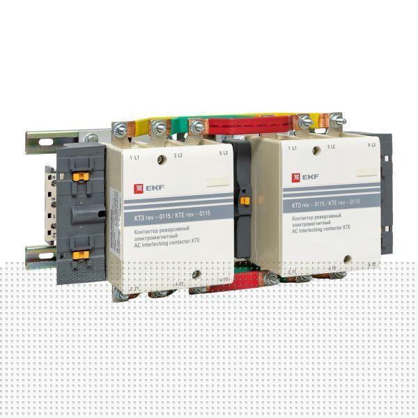Контактор реверсивный КТЭ 115А кат. 230В AC 2НО EKF ctr-b-r-115