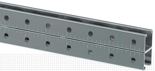 Профиль STRUT двойной перфорированный 41х41 L1000 2.5мм IEK CLM50D-PSD-41-41-10-3