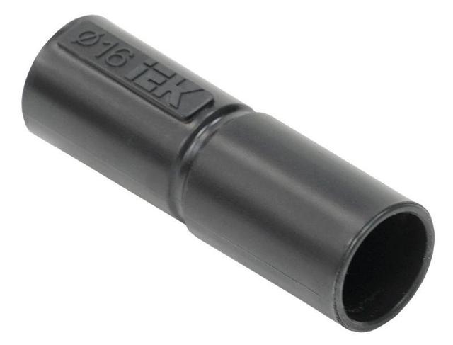 Муфта труба-труба GI16G черн. IEK CTA10D-GIG16-K02-100