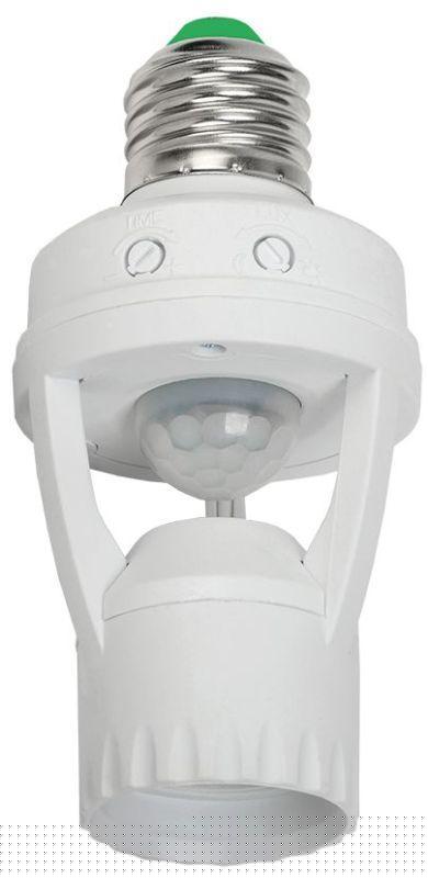 Датчик движения ДД 045 E27 60Вт угол обз. 360град. 6м IP20 бел. IEK LDD10-045-60-001