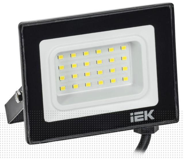 Прожектор светодиодный СДО 06-20 4000К IP65 черн. IEK LPDO601-20-40-K02