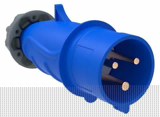 Вилка эл. каб. 16А 2P+PE 220В IP44 MAGNUM ССИ-013 IEK PSN01-016-3