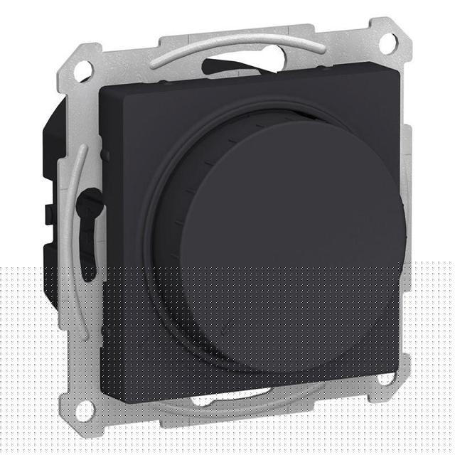 Механизм светорегулятора поворотно-нажимного AtlasDesign 630Вт карбон SchE ATN001036