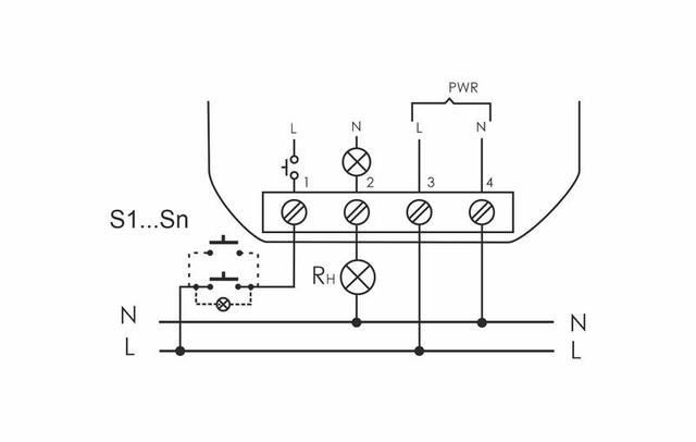 Реле импульсное BIS-402 (для установки в монтажную коробку 230В 8А 1Z IP40) F&F EA01.005.002