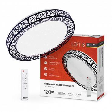 Светильник светодиодный COMFORT Loft-B 120Вт 230В 3000-6500К 9600лм 500х100мм с пультом ДУ IN HOME 4690612041896