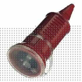 Розетка кабельная Schuko 16А 230В 2P+E IP44 красн. Mennekes 10844