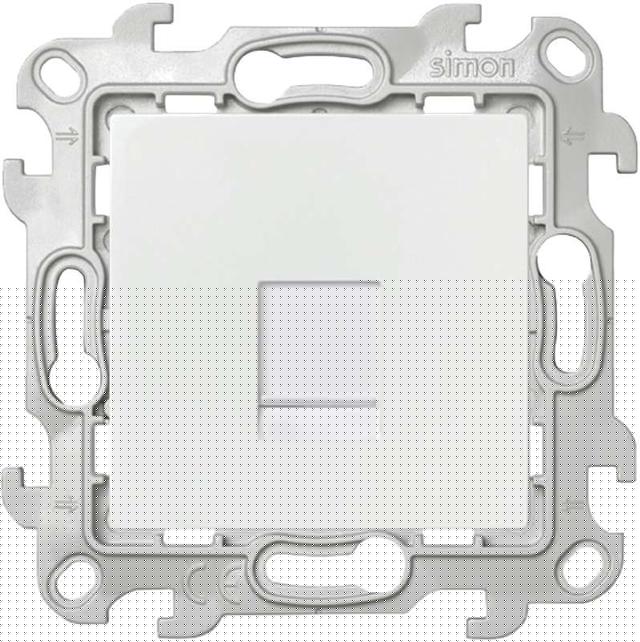 Розетка компьютерная СП Simon 24 RJ45 кат.5E UTP IP20 механизм бел. Simon 2410598-030