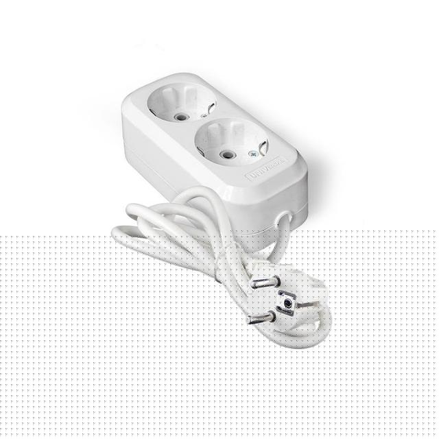 Удлинитель 2х3м с заземл. IP20 Е-302А ПВС 3х1.5 Universal 1718