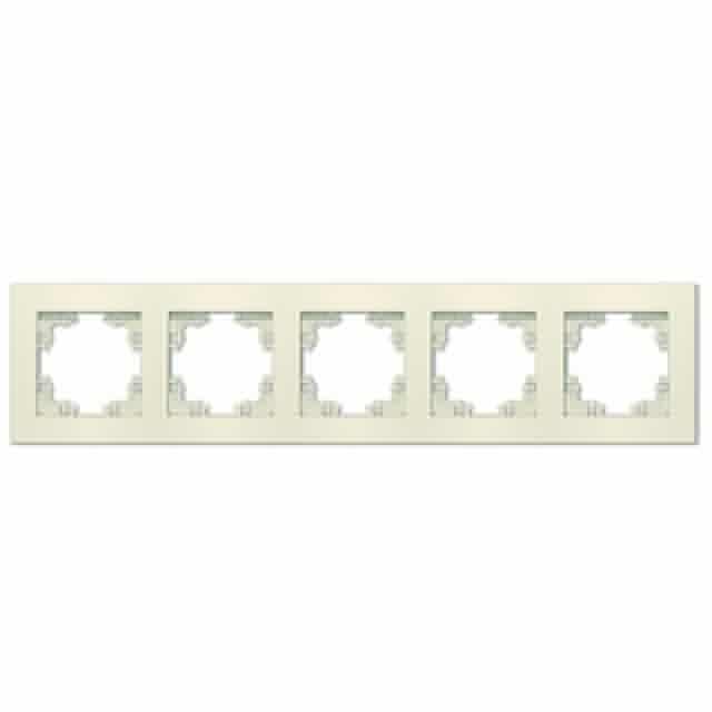 Рамка 5-м Афина универс. сл. кость (ivory) Universal A1042-I